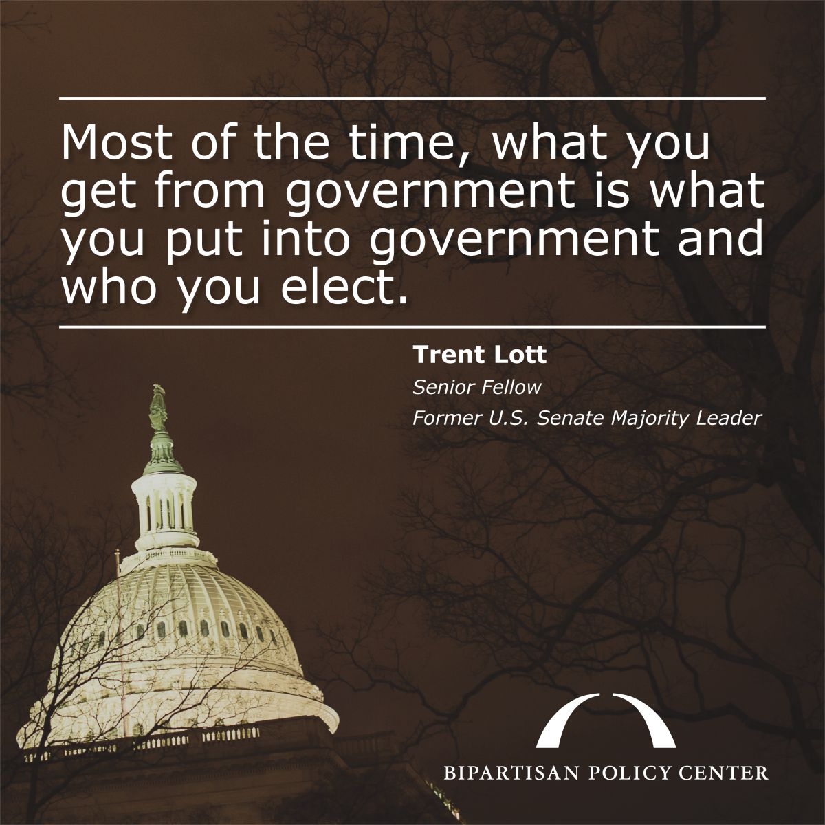 Trent Lott on government
